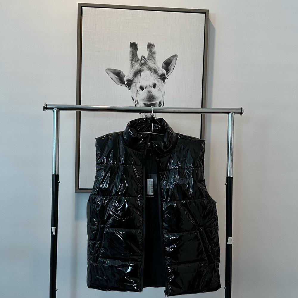Patent leather vest